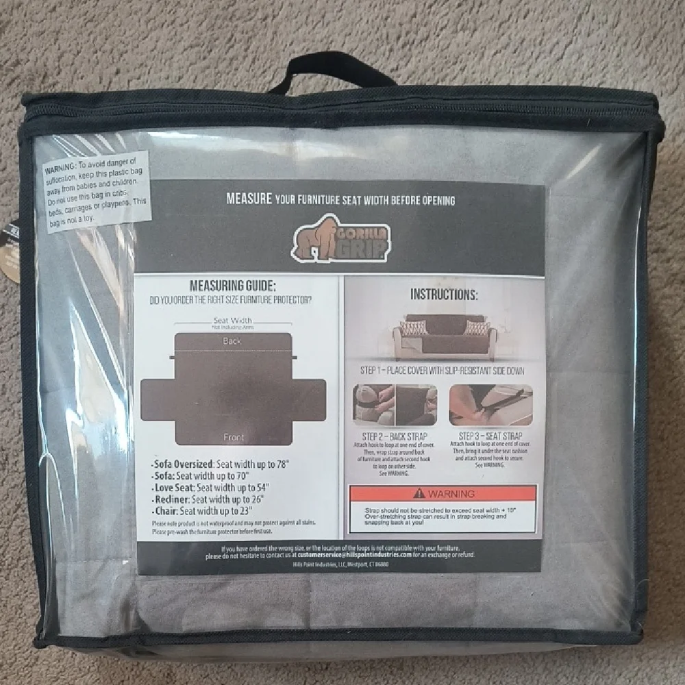 Sofa Shield Furniture Protector Grey